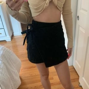Black mini skirt